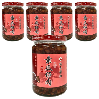 瑞春醬油 素瓜仔肉 成份單純 料理 飯麵 鹹香可口, 320g, 5罐