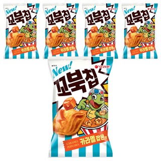 ORION 好麗友 烏龜餅乾 焦糖爆米花風味, 108g, 5包
