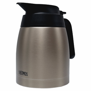 THERMOS 膳魔師 不銹鋼真空保溫壺 TTB-1001, 不鏽鋼 銀色, 1個, 1L