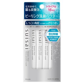 Kanebo 佳麗寶 suisai 碳酸泡泡毛孔淨透洗顏粉, 1袋, 16g