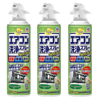 Rakuhapi 冷氣清潔劑 綠色森林香, 420ml, 3瓶