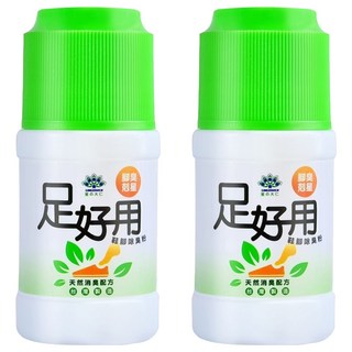 足好用 鞋腳除臭粉 天然消臭配方, 50g, 2瓶