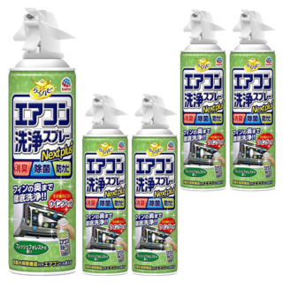 Rakuhapi 冷氣清潔劑 綠色森林香, 420ml, 5瓶