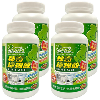 小綠人 神奇檸檬酸, 300g, 4罐