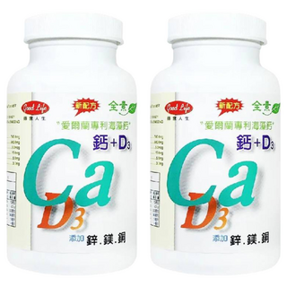 good Life 得意人生 愛爾蘭紅藻海藻鈣Ca+D3 歐寶鈣加強錠, 60顆, 2罐