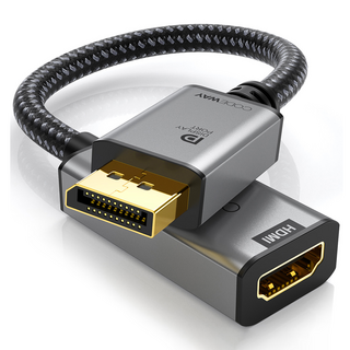 코드웨이 DP to HDMI 젠더, v2.0, 1개