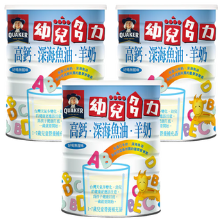 QUAKER 桂格 幼兒多力羊奶 1~7歲, 1.35kg, 3罐