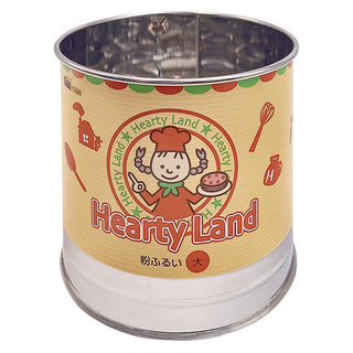 LITTLE WOOD 不銹鋼手壓式麵粉篩杯 單層網 130g, 1個