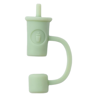 Oolab 良杯製所 杯款矽膠防塵 細吸管蓋 霧綠, 1個, 1個