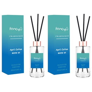 Fancy U 漸層室內擴香瓶 200ml 韓國原裝進口, 四月棉香, 2件