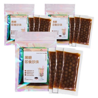 Medolly 蜜思朵 黑糖即食珍珠, 150g, 3袋