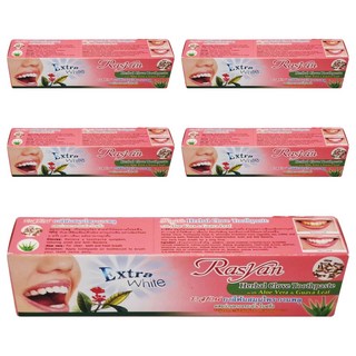 RASYAN 草本丁香亮白牙膏 30g 天然草本配方 溫和亮白牙齒 全家適用, 5入