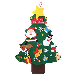 半島良品 DIY毛氈裝飾聖誕樹 C, 繽紛款, 1件
