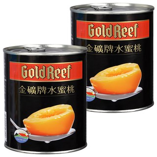 GoldReef 金礦 水蜜桃 易開罐, 2罐, 825g