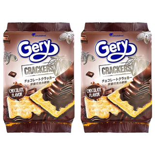 Gery 芝莉 厚醬餅乾 (巧克力口味) 獨立包裝 方便攜帶 濃郁巧克力, 216g, 2包