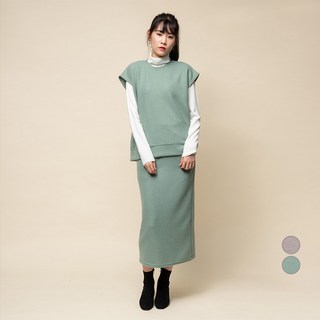 CARET 女款搖粒绒背心裙套裝