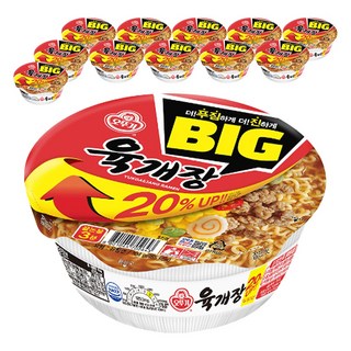 오뚜기 육개장 컵라면 104g, 12개