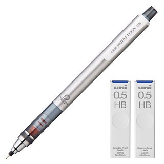 쿠루토가 샤프 스탠다드 모델 실버 M5-450 + 전용 샤프심 HB 2p 세트, 0.5mm, 1개