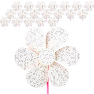 minhwashop 風車製作套組, 20個, 花朵