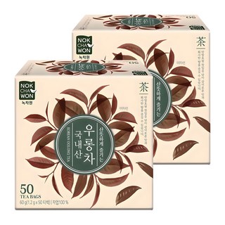 녹차원 국내산 우롱차, 1.2g, 50개입, 2개