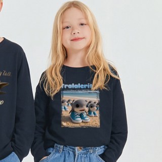 Golden Rabbit 義大利 Brainrot 親子長袖T恤 Trallaleritos