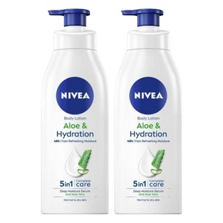 NIVEA 妮維雅 清新蘆薈乳液, 400ml, 2瓶