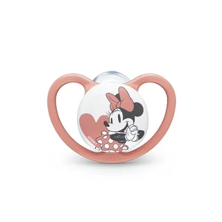 NUK 米奇超透氣矽膠安撫奶嘴2入Set, 迪士尼 Disney Baby, 0-6m, 款式隨機, 1組