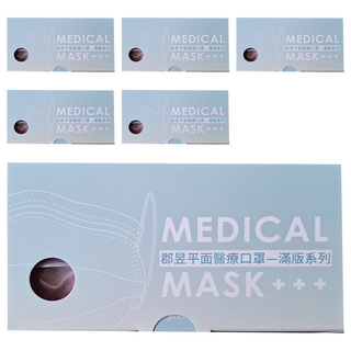 JUN 郡昱 成人平面滿版醫療口罩, 乾燥玫瑰, 50片, 6盒