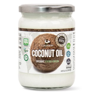 코코어스 유기농 비건 엑스트라버진 코코넛오일, 500ml, 1개