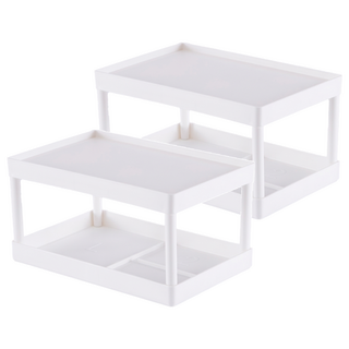 簡約桌上置物架 28 x 18.7 x 15cm, 白色, 2個