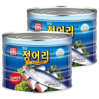 HAN SUNG 沙丁魚罐頭, 1.8kg, 2罐