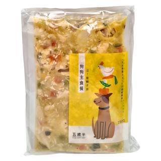 FIVE-FIFTY PET 五歲半 狗狗主食餐 汪！是親子丼 黃色, 150g, 3包