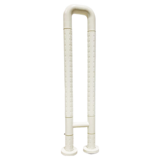 Toppuror 泰浦樂 ABS雕刻紋防滑U型安全扶手, 白色, 1個