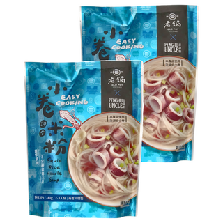 老鍋米粉 小卷湯米粉 方便料理 2-3人份, 180g, 2包