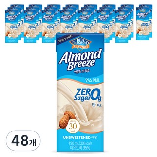 아몬드브리즈 언스위트, 190ml, 48개