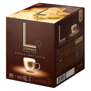 LOOKAS9 經典雙倍濃縮拿鐵咖啡沖泡包, 14.9g, 50條, 1盒