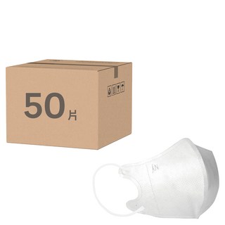 郡昱 3d口罩 小童1-4歲, 10片, 5包, 白色