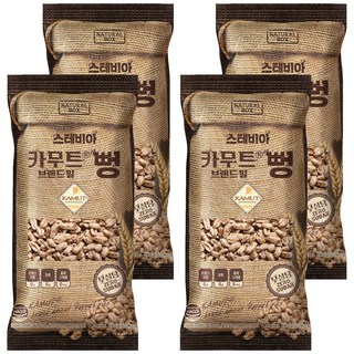 내추럴박스 카무트 브랜드 밀 뻥 무설탕, 4개, 150g