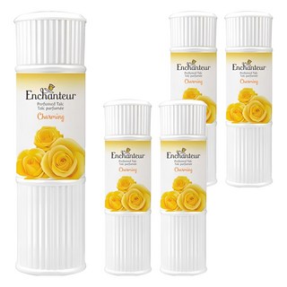 艾詩 Enchanteur 香氛爽身粉 (玫瑰鈴蘭) 黃色 - 200g, 5瓶