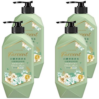 farcent 花仙子 香水 白泥淨化沐浴乳 白麝香, 1kg, 4瓶