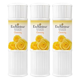 艾詩 Enchanteur 香氛爽身粉 (玫瑰鈴蘭) 黃色 - 200g 24H持久香氛, 3瓶