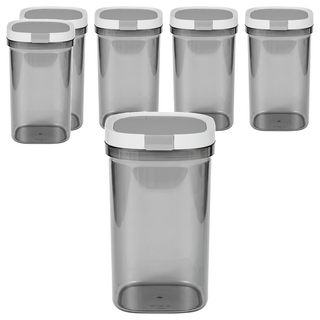 磁吸勺密封奶粉罐, 6個容器 + 6個蓋子, 6個