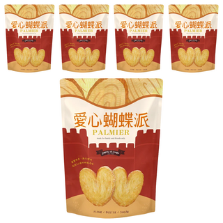 School of Cookie 台灣優格餅乾學院 愛心蝴蝶派, 230g, 5包