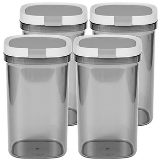 磁吸勺密封奶粉罐, 4個容器 + 4個蓋子, 4個