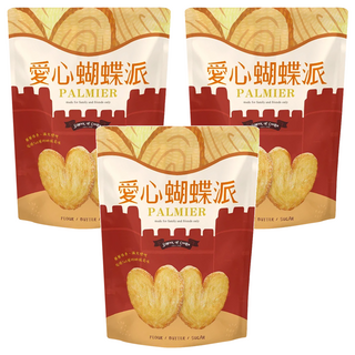School of Cookie 台灣優格餅乾學院 愛心蝴蝶派, 230g, 3包