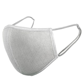 alphax 純蠶絲睡眠保濕口罩，附收納袋，男女兼用, 灰色, 1入, 1個