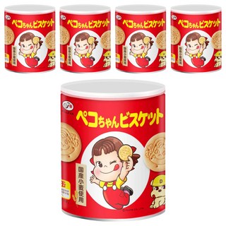 FUJIYA 不二家 Peko娃娃餅乾 保存罐 100g, 5罐