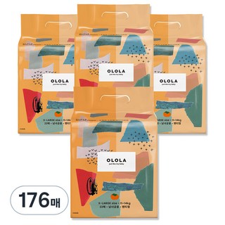 OLOLA 스킨핏 팬티형 기저귀 남녀공용, 특대형(XL), 176매