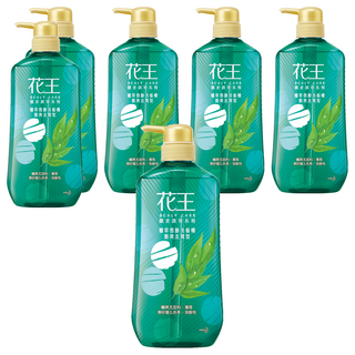 Kao 花王 植萃弱酸洗髮精 酷爽去屑型 日本技術 全方位淨護 溫和配方 無矽靈 無色素, 750ml, 6瓶