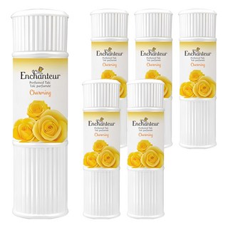 艾詩 Enchanteur 香氛爽身粉 (玫瑰鈴蘭) 黃色 - 200g 24H持久香氛, 6瓶